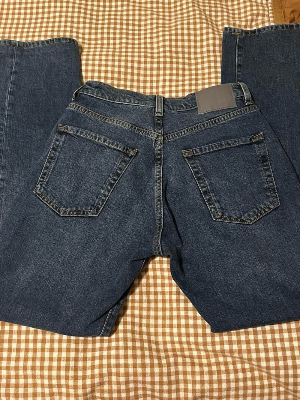 6397 Women's Straight Dark Blue Denim Jeans